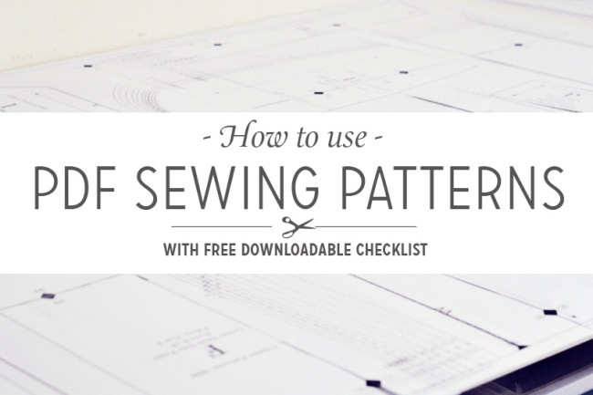 How To Use Pdf Sewing Patterns With Downloadable Checklist Colette Blog